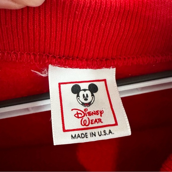 Disney Wear Vintage 80’s Mickey Italy Postage Stamp Sweatshirt 4XL MADE IN USA! - Picture 2 of 15